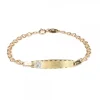 Pulsera Bebé Eslabones Oro 12cm Personalizable