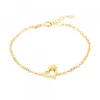 Pulsera Bihotza Plata Dorada
