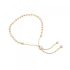 Pulsera Bolas Plata Dorada Ajustable