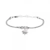 Pulsera Doble Cadena Mini Rolo Plata