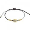 Pulsera Donna Macramé de Plata Dorada