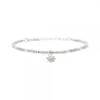 Pulsera Eguzkilore Cadena Mallina Facetada Plata
