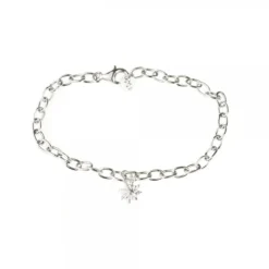 Pulsera Eguzkilore Cadena Rolo de Plata