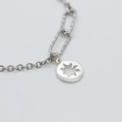Pulsera Eguzkilore Eslabones Jaspeados Plata