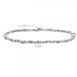 Pulsera Eguzkilore Troquelada Plata