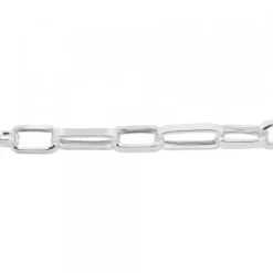 Pulsera Eslabones Alargados de Plata