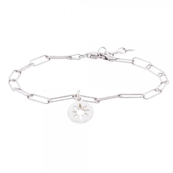 Pulsera Eslabones Martelé de Plata