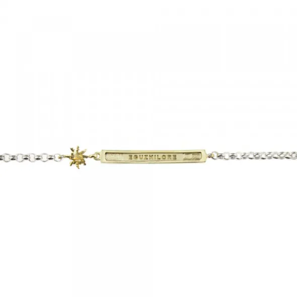 Pulsera Identidad Infantil Plata Dorada Personalizable