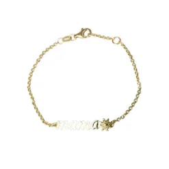 Pulsera Mamá con Eguzkilore de Oro