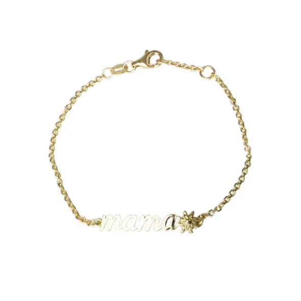 Pulsera Mamá con Eguzkilore de Oro
