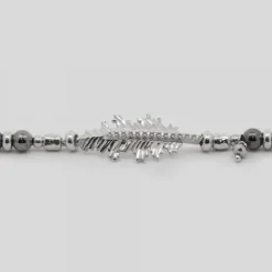 Pulsera Mari Bolitas Plata y Circonitas Blancas