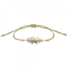Pulsera Mari Plata Dorada y Circonitas Blancas