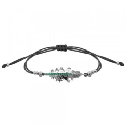Pulsera Mari Rutenio y Circonitas Verdes