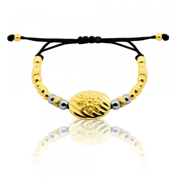 Pulsera Mask de Plata Dorada