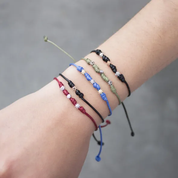 Pulsera Mik Azul Eguzkilore Oro Bicolor