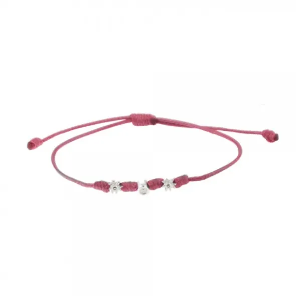 Pulsera Mik Granate Eguzkilore Oro Blanco y Diamante