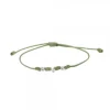Pulsera Mik Verde Eguzkilore Oro y Diamante