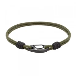 Pulsera Mosquetón Eguzkilore y Nylon Verde