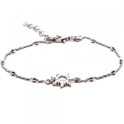 Pulsera Mountain de Plata con Cadena de Bolitas