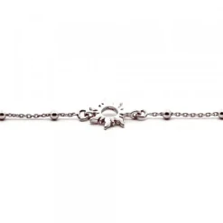 Pulsera Mountain de Plata con Cadena de Bolitas