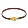 Pulsera Mountain Rígida Acero Cobre y Plata Dorada