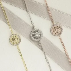 Pulsera Orla Plata Dorada con Circonitas