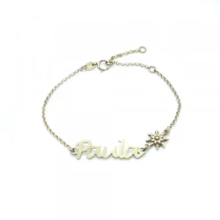 Pulsera Paula de Plata Dorada