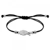 Pulsera San Fermín de Plata con Hilo Negro