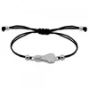 Pulsera Virgen de Begoña de Plata con Hilo Negro